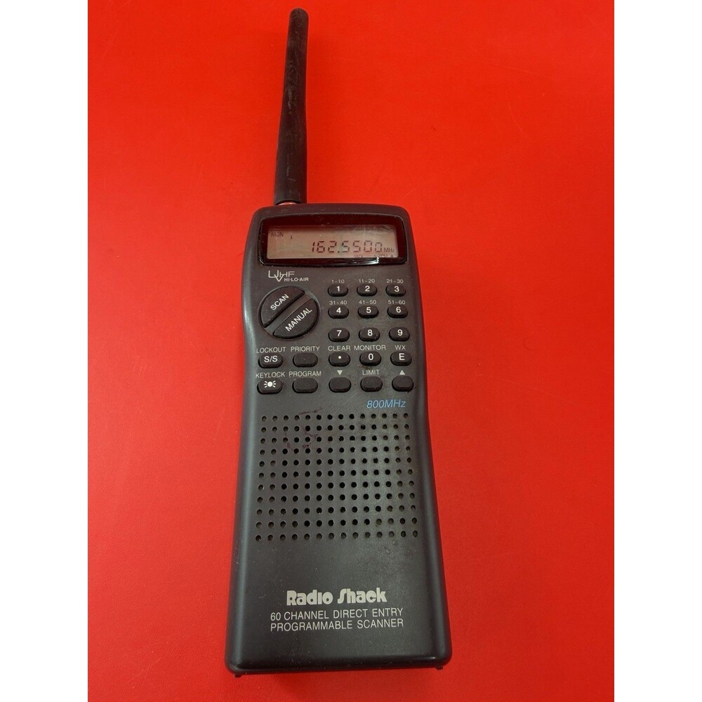 Radio Shack 30 Channel Scanning Receiver Pro 29 Handheld Scanner Black Weather